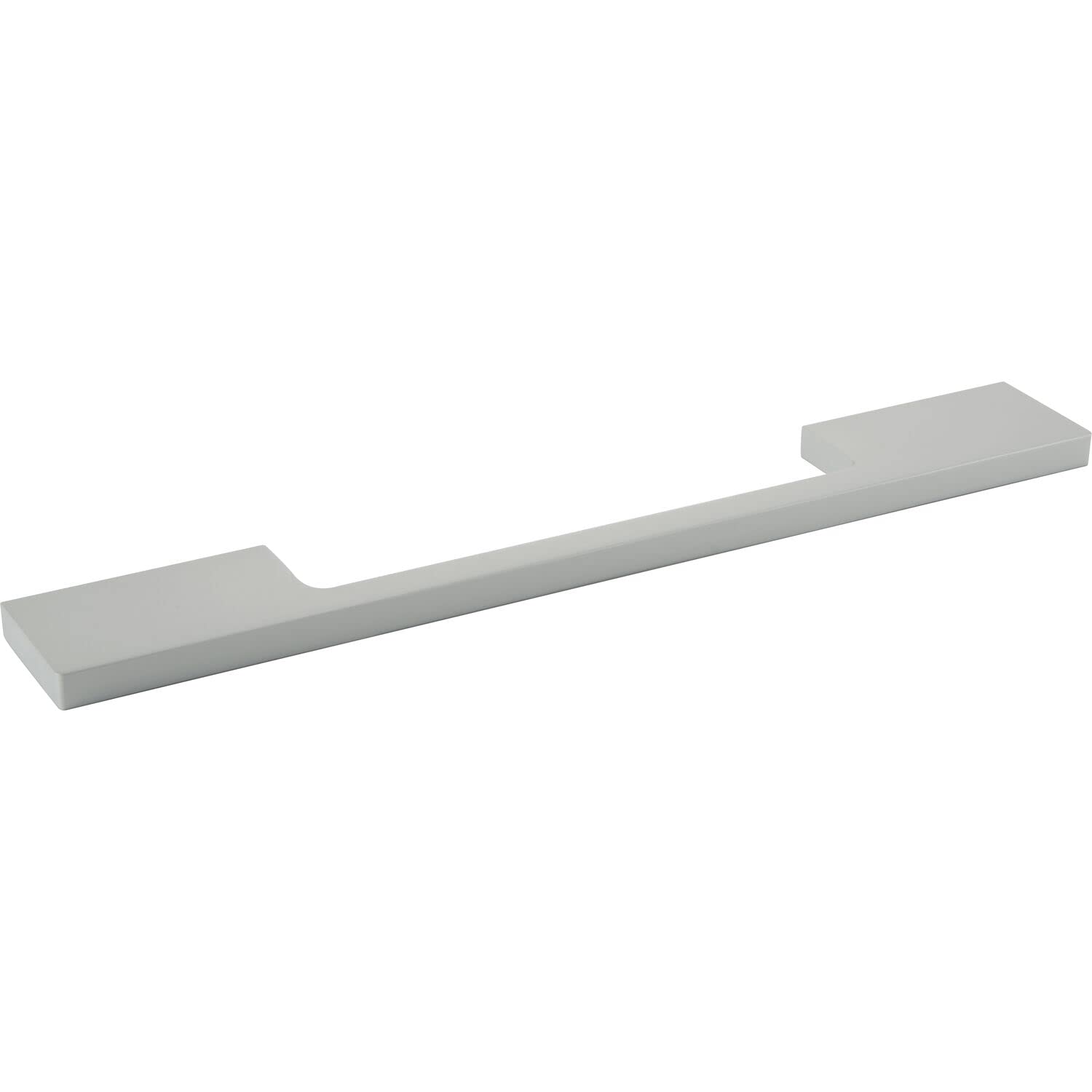 OBF Grimme 8536420200 Furniture Handle Agenor Square Cabinet Handle, Kitchen Handle Width 240 mm Aluminium Natural Anodised Silver Hole Spacing 160 mm