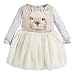 Weixinbuy Kid Baby Girl's Long Sleeve Rabbit Tutu Dress