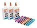 Elmer’s Glue Deluxe Slime Starter Kit, Clear School Glue & Glitter Glue Pens, 12 Count