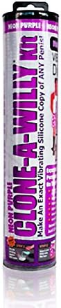 Clone-A-Willy: Neon Purple Kit with Free Bottle of Adult Toy Cleaner