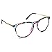 PenSee Womens Fashion Oversized Clear Lens Round Circle Eye Glasses