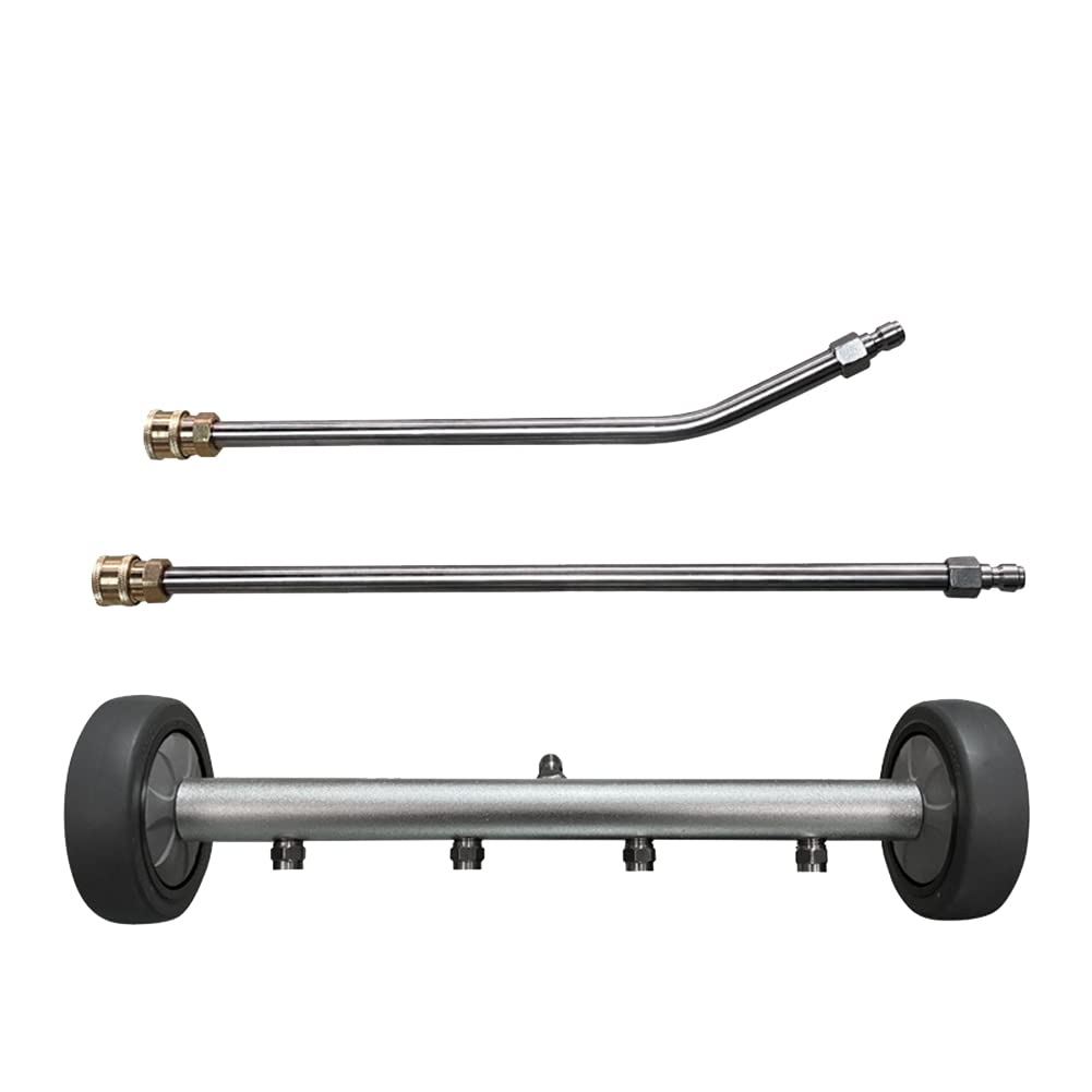 Qezodsx High Pressure Washer Car Wash Chassis Washer Water Broom with 45 Degree Angle Bar Under Carriage Cleaner Water Broom