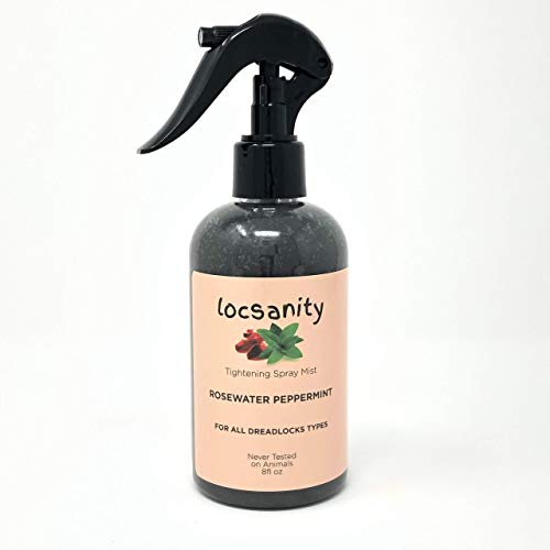 Rosewater Peppermint Moisturizing and Tightening Spray Mist w/Black Hawaiian Sea Salt