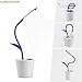 Furnizone Cute Desk Lamp Kids Night Light Flexible Dimmable Touch Lamp Bedside Book Light Study Lamp with Pencil Holder USB Rechargeable Purple