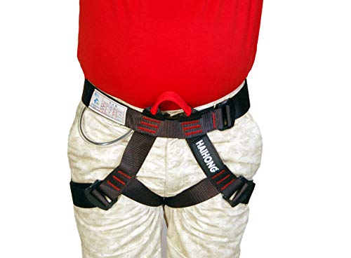 haihong Climb Centaur Half Body Harness Black Free Size for Climbing Gym & Rope Couse