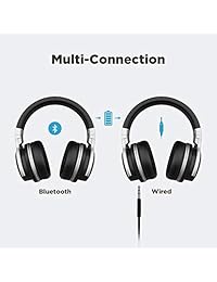 MOVSOU E7PRO   Auriculares Bluetooth con micrófono y cancelación de ruido, 30H, estéreo, inalámbricos, con funda de transporte