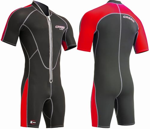 Cressi Lido Man Shorty Wetsuit - Mens Shorty Wetsuit for Snorkelling, Swimming and Water Sports, 2mm Ultra Stretch Neoprene