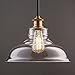 Linea di Liara Lucera Modern Farmhouse Pendant Light Fixture Ceiling Hanging Large Glass Pendant Lighting for Kitchen Island Brass and Black Pendant Light Over Sink Light Fixtures, Bulb Included