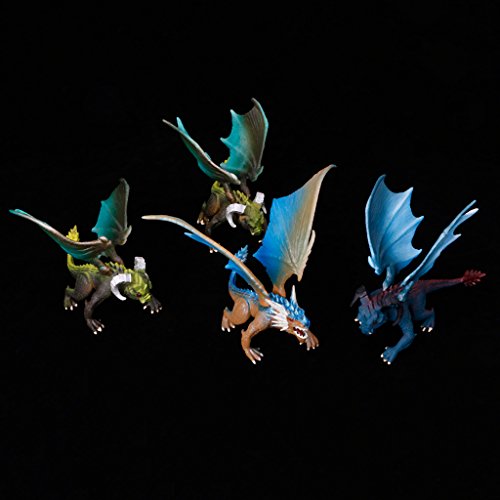 JAGENIE Dragons with Wings Dinosaur Action Figure Classic Toys Kids Educational Model Christmas New Year Gift,1 pc, Random Delivery