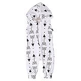 Newborn Baby Boys Girls Romper Jumpsuit Arrow Print Onesies Clothes Outfit (12~18months)