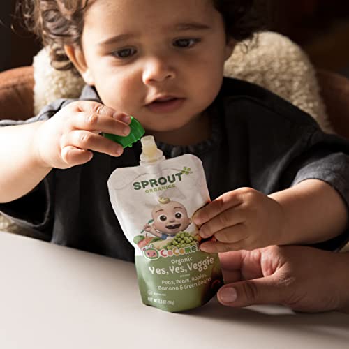Sprout Foods Sprout Organic Baby Food, Yes Yes Veggie, Apple Oatmeal Raisin, Variety