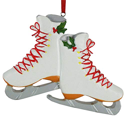 Ice Skate Personalized Xmas Ornament WackyDecor