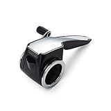 Sabatier 5218179 West Blade Handheld Manual Rotary Grater with Stainless Steel Patented Flake Grating Drum 11.5-Inch Black