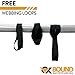 OXBOUND Ratchet Strap Tie Down Set (4 Pack) + 4 Free Webbing Loops | The 15 ft Black OxStrap