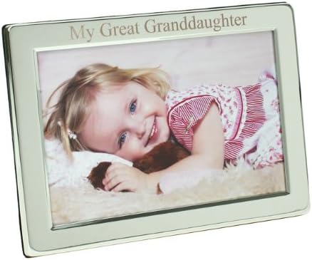 Silver Plated My Great Granddaughter Photo Frame, 8" x 6" Landscape