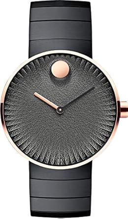 Movado Edge Analogue Black Dial Mens Watch