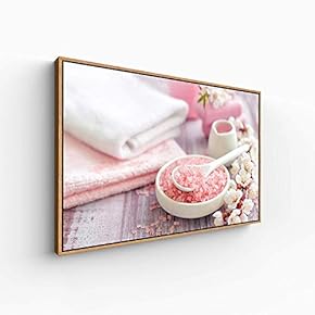 Floating Framed Canvas Wall Art for Living Room, Bedroom Spa Theme Canvas Prints for Home Decoration Ready to Hang - 16x24 inches