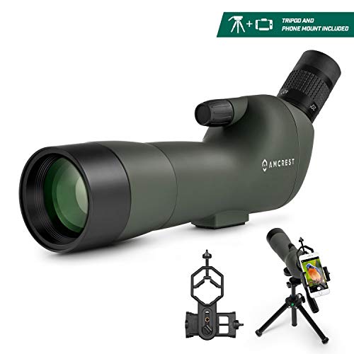 Great Features Of Amcrest Spotting Scope for Target Shooting w/Tripod 20-60x60mm, Multi Coated Optic...