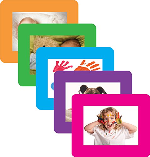 Fodeez Frames 5" x 7" Adhesive Picture Frames/Dry Erase Boards, Bright Solid Colors (FF-57-05-SOL-BRIGHT)