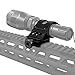 Modkin LED Flashlight Offset Ring Side Gun Mount for Flashlight/Laser with Quick Release - Black