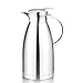 64 Oz Coffee Thermal Carafe with Lid - 18/10 Stainless Steel Coffee Thermos Carafe by Hiware - Double Walled Vacuum Carafe Insulated