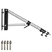 Neewer Wall Mounting Triangle Boom Arm for Photography Strobe Light, Monolight, Softbox, Umbrella, Reflector and Ring Light, Support 180 Degree Rotation, Max Length 4 Feet/125cm (Silver)