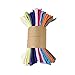 INFEI Solid Color Linen Blended Thin Dinner Cloth Napkins - Set of 12 (40 x 40 cm) - for Events & Home Use (Multicolored)