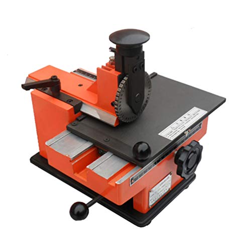 Semi-Automatic Sheet Embosser Metal Stainless Steel Stamping Printer Dog Tag Embossing Nameplate Marking Equipment Labels Tools(6mm)