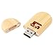 Sewing Machine 8Gb Bamboo USB Flash Drive with Rounded Corners - Wood Flash Drive with Laser Engraving - 8Gb USB Gift for All Occasions