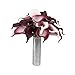Angel Isabella 10pc Set of Real Touch Calla Lily-Keepsake Artificial Calla Lily with Small Bloom Perfect for Making Bouquet, Boutonniere,Corsage.Quality Keepsake Artificial Flower (Picasso Wine)
