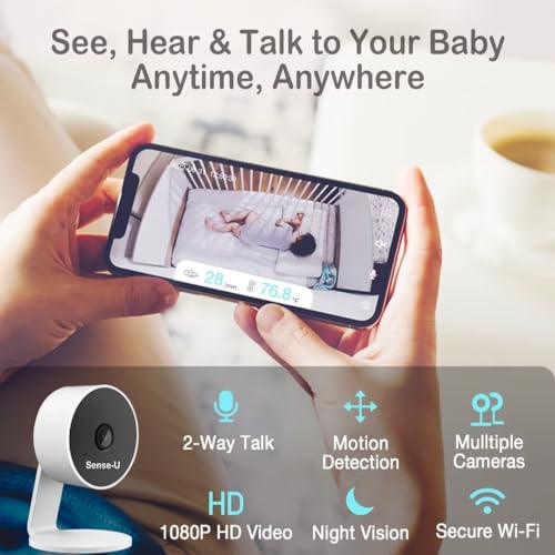 SenseU Smart Baby Monitor 3 Long Range+Camera(FSA/HSA Approved