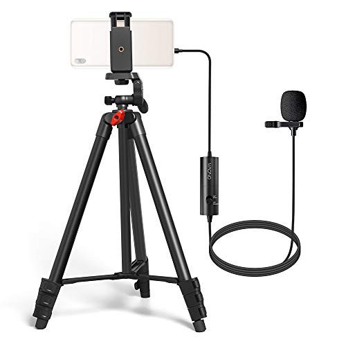 Lavalier Microphone with Tripod MAONO AU100 Omnidirectional Condenser