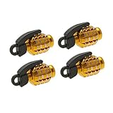uxcell® Cool Golden Grenade Shaped Car Auto Tire Valve Caps Cover