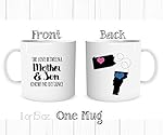 Personalized The Love Between a Mother and Son Knows No Distance Mug, Long Distance State Coffee Cup, All States and Countries