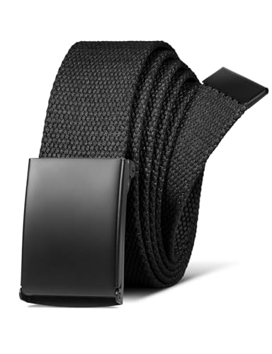 LXMY Men's Belt, Work Belt, Adjustable Canvas Fabric Belt, Unisex for Men and Women, Fits Any Occasion