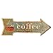 NEW DECO Metal Tin Signs (2-16.9x6in, J-Arrow)
