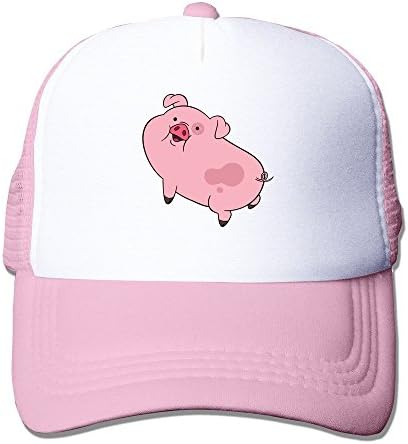 Print Adult Unisex Gravity Falls Waddles 100% Nylon Mesh Caps One Size Fits Most Adjustable Hat