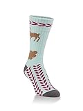 World's Softest Women's Novelty Classic Collection Crew Socks (Medium (Womens Shoe (5.5-9.5), Reindeer)