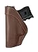 Barsony Brown Leather Tuckable IWB Holster for SIG-SAUER P938 Right