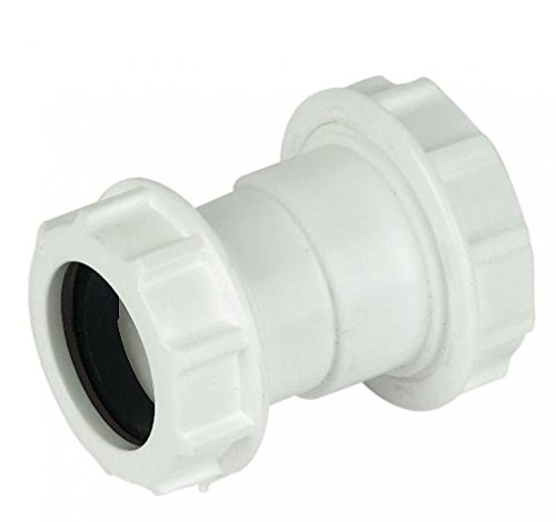FLOPLAST 40mm x 32mm Compression Waste Reducer - White - Bag of 2