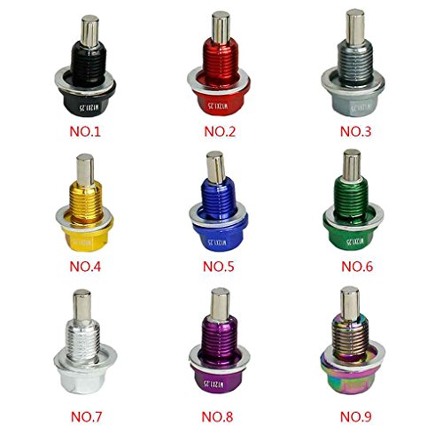 M-Egal Car Magnetic Oil Drain Plug Oil Drain Sump Nut Magnetic Oil Plug Nut Oil Drain Magnetic Oil Plug Nut purple - Thumbnail 2