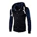 Mens Shirt,Haoricu Autumn Winter Men Teens Slim Fit Hoodie Sweatshirt Winter Long Sleeve Coat Jacket (L, Navy)