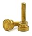 Knurled Head Thumb Screws - Solid Brass Machine Screws - #10-24 x 3/4