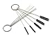 SYWHZ 3 in One Airbrush Cleaning Kit Tools(Include Five Diameters Nylon Brushes & Five Nozzle Cleaning Needles & One Golden Colour Needle Tool)