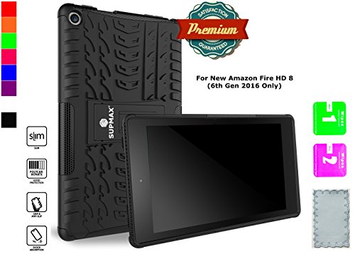 Supmax guard series rugged hybrid dual layer case for all-new ama…