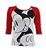 Disney Ladies Mickey Mouse Big Head Junior Fit T-Shirt