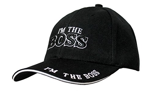 Im The Boss Baseball Cap Hat Adjustable Black With Breathe
