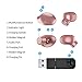 Deliao S600 Bluetooth Earbud,Smallest Mini Invisible V4.1 Wireless Bluetooth Headset Headphone Earphone Earpiece with Mic Hands-Free Calls for iPhone iPad LG HTC and Other Smartphones (Rose Gold)