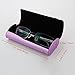 EZESO Aluminum Eyeglasses Case Matte Hard Shell Frosted Spectacles Box (Purple)