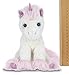 Bearington Collection Lil’ Dreamer Cuddly Unicorn Plush - 8-Inch White & Pink - Soft & Huggable Pastel Unicorn Stuffed Animal for Girls Age 6
